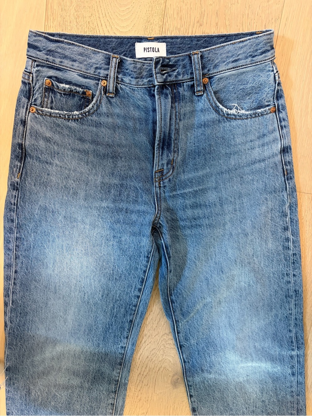 Pistola LEXI MID RISE BOWED STRAIGHT JEAN - METROPOLIS 26 - Picture 7 of 9